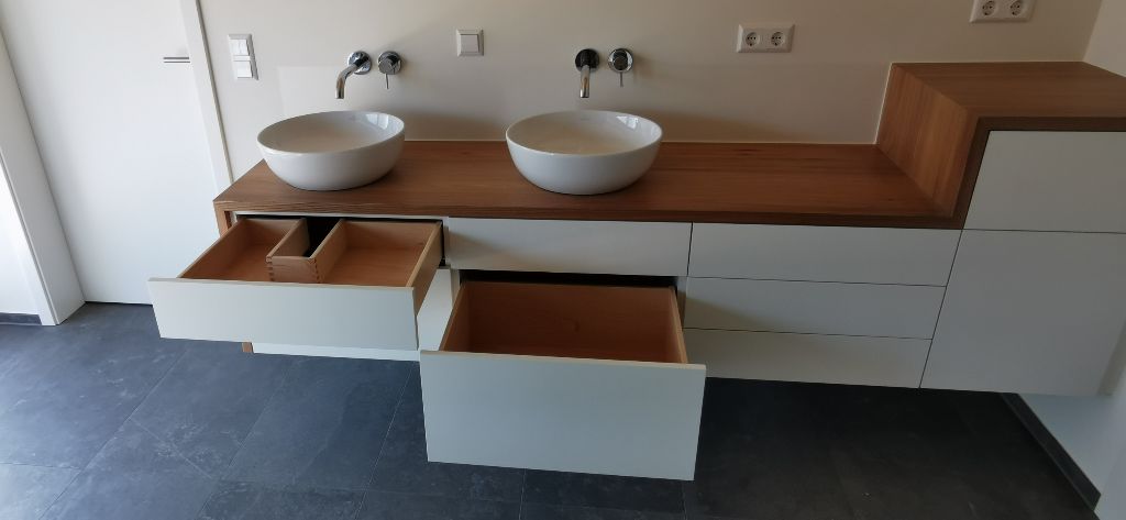 Waschtisch Hängeschrank mit Sifonschubladen