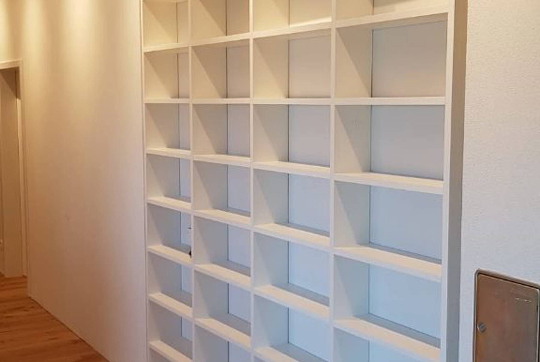 Bücherregal Buche Massivholz weiss