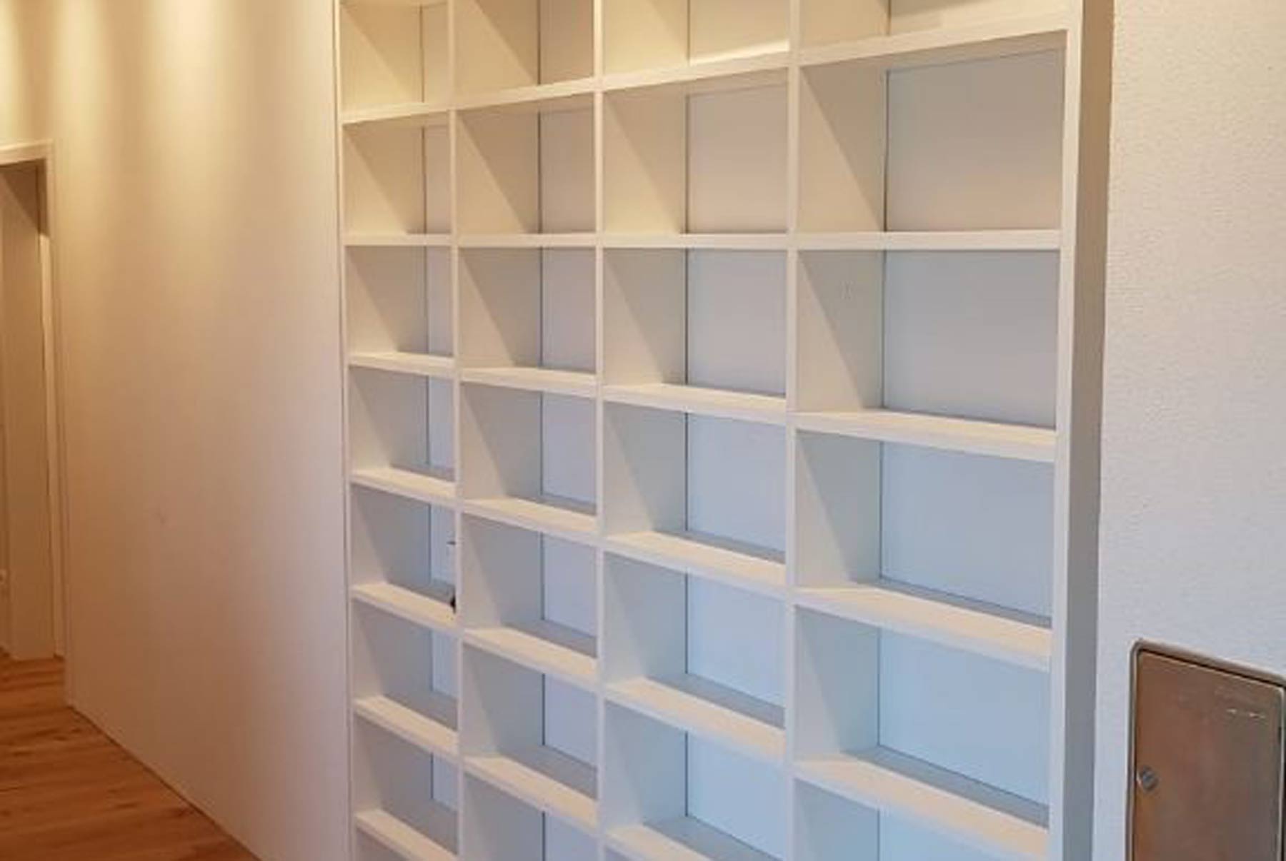 Bücherregal Buche Massivholz weiss