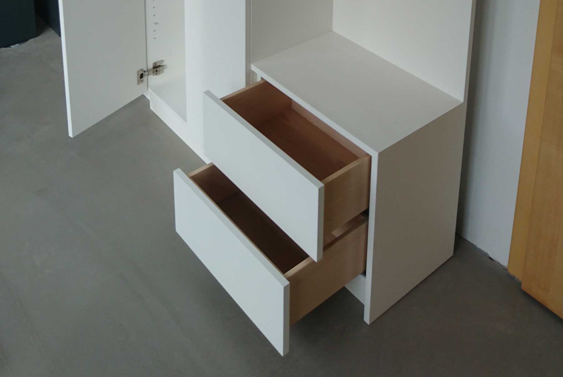 Schubladen Buche massiv für Mützen