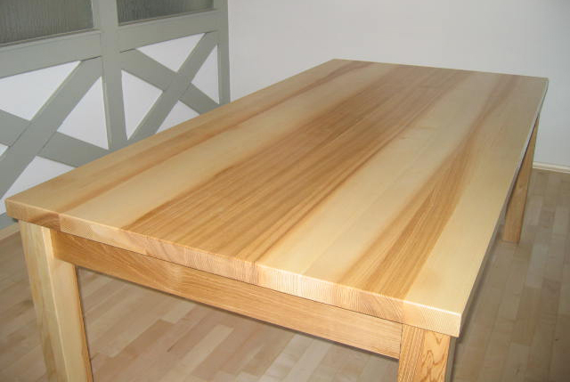 Büro Tisch aus Esche 200cm lang 100cm breit